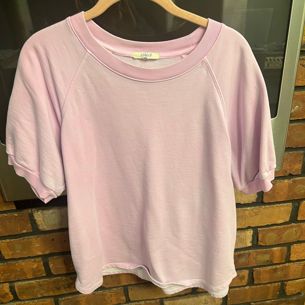 Leallo sweatshirt puff sleeve size M
